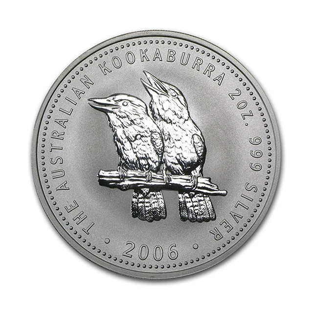 Austrália - 2 Dollars Kookaburra 2006 2Oz Prata 