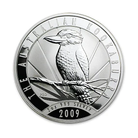 Austrália - 2 Dollars Kookaburra 2009 2Oz Prata 