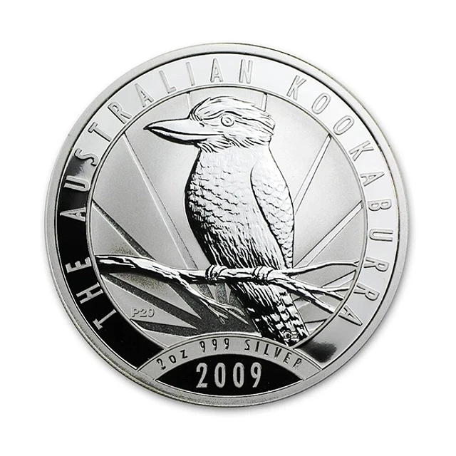 Austrália - 2 Dollars Kookaburra 2009 2Oz Prata 