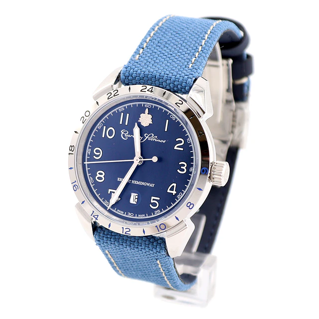 Cuervo y Sobrinos Hemingway GMT 'The Fisherman' Ref. 3192B.1B