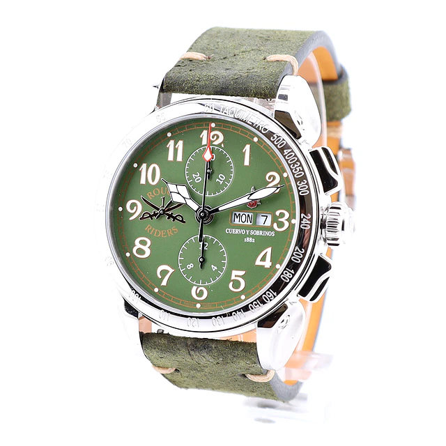 Cuervo y Sobrinos Rough Riders Emilio Carranza Chronograph – Ref. 3201.1RRG