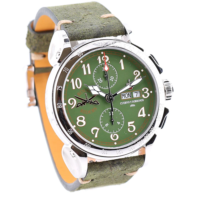 Cuervo y Sobrinos Rough Riders Emilio Carranza Chronograph – Ref. 3201.1RRG