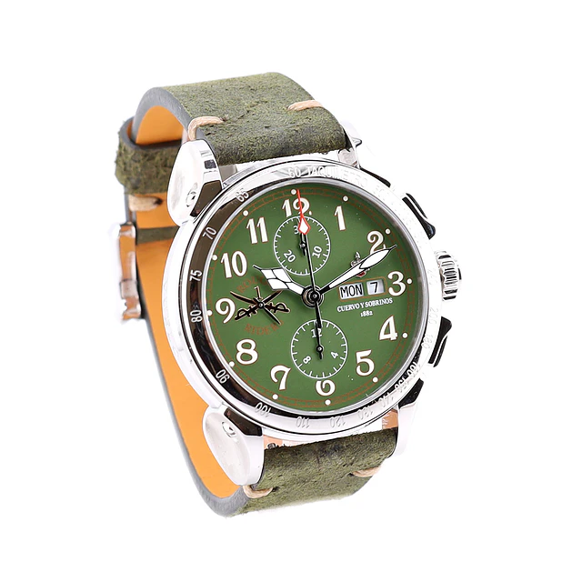 Cuervo y Sobrinos Rough Riders Emilio Carranza Chronograph – Ref. 3201.1RRG
