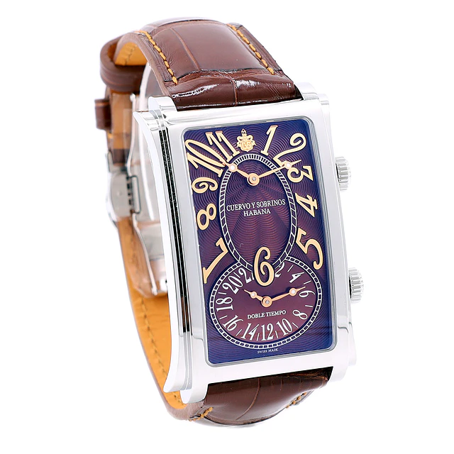 Cuervo y Sobrinos Prominente Icónico Doble Tiempo – Ref. 1112.1TM