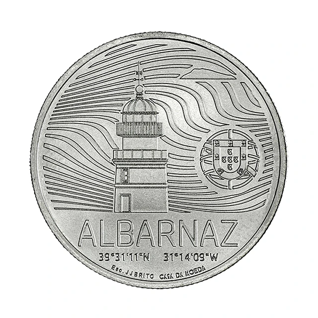 5.00 Euro - Moeda Comemorativa Farol da Ponta do Albarnaz Cuproniquel 2026