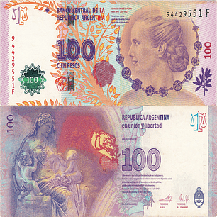 Argentina - 100 Pesos - 2014 - Eva Perón