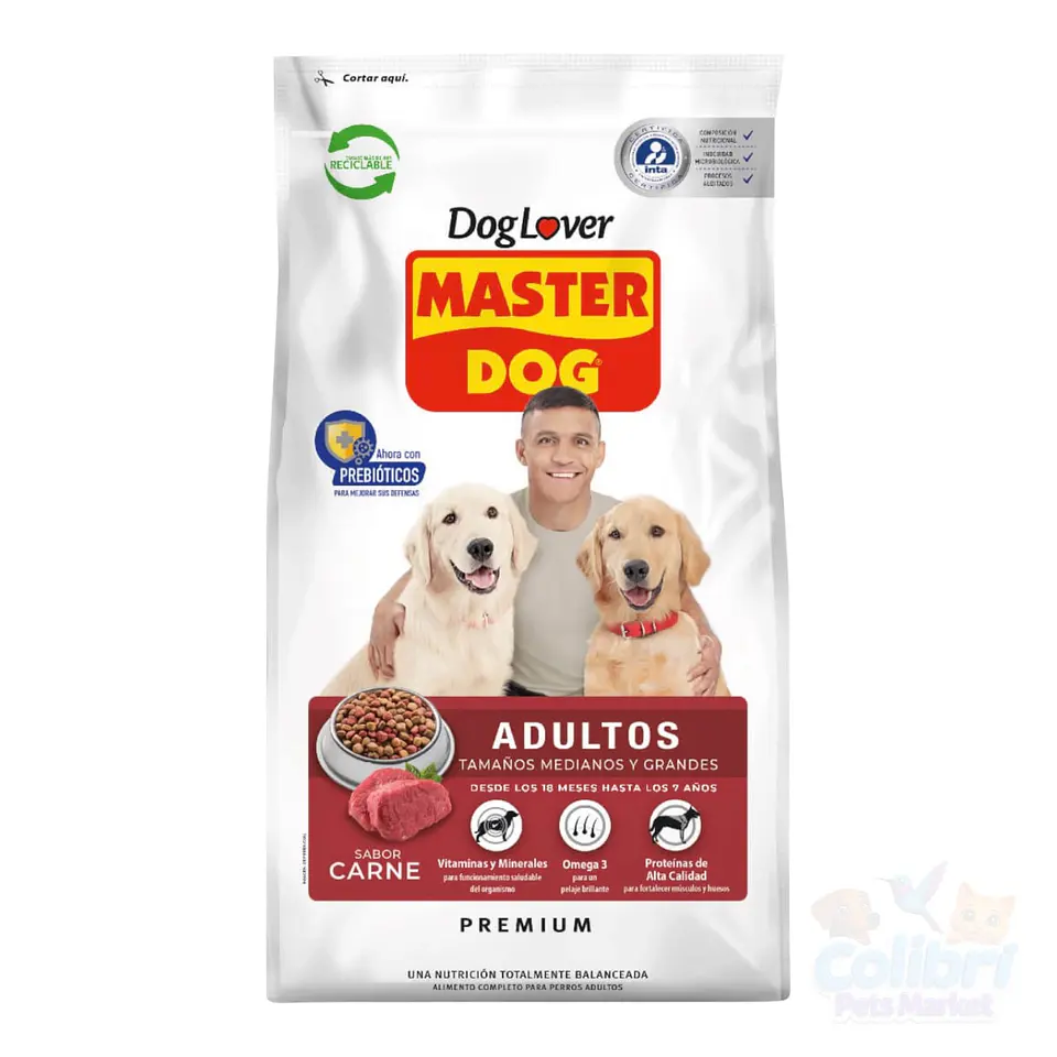 Master dog adulto carne 18kg 1