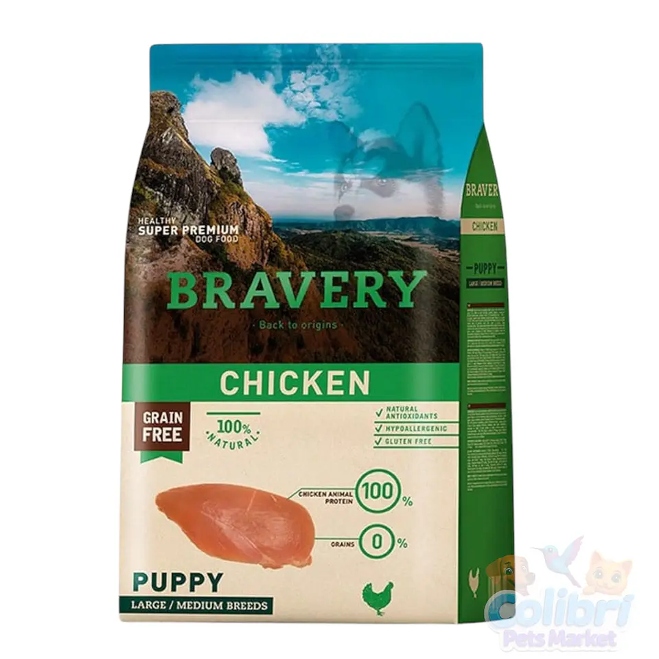 Bravery puppy 12kg - pollo 1