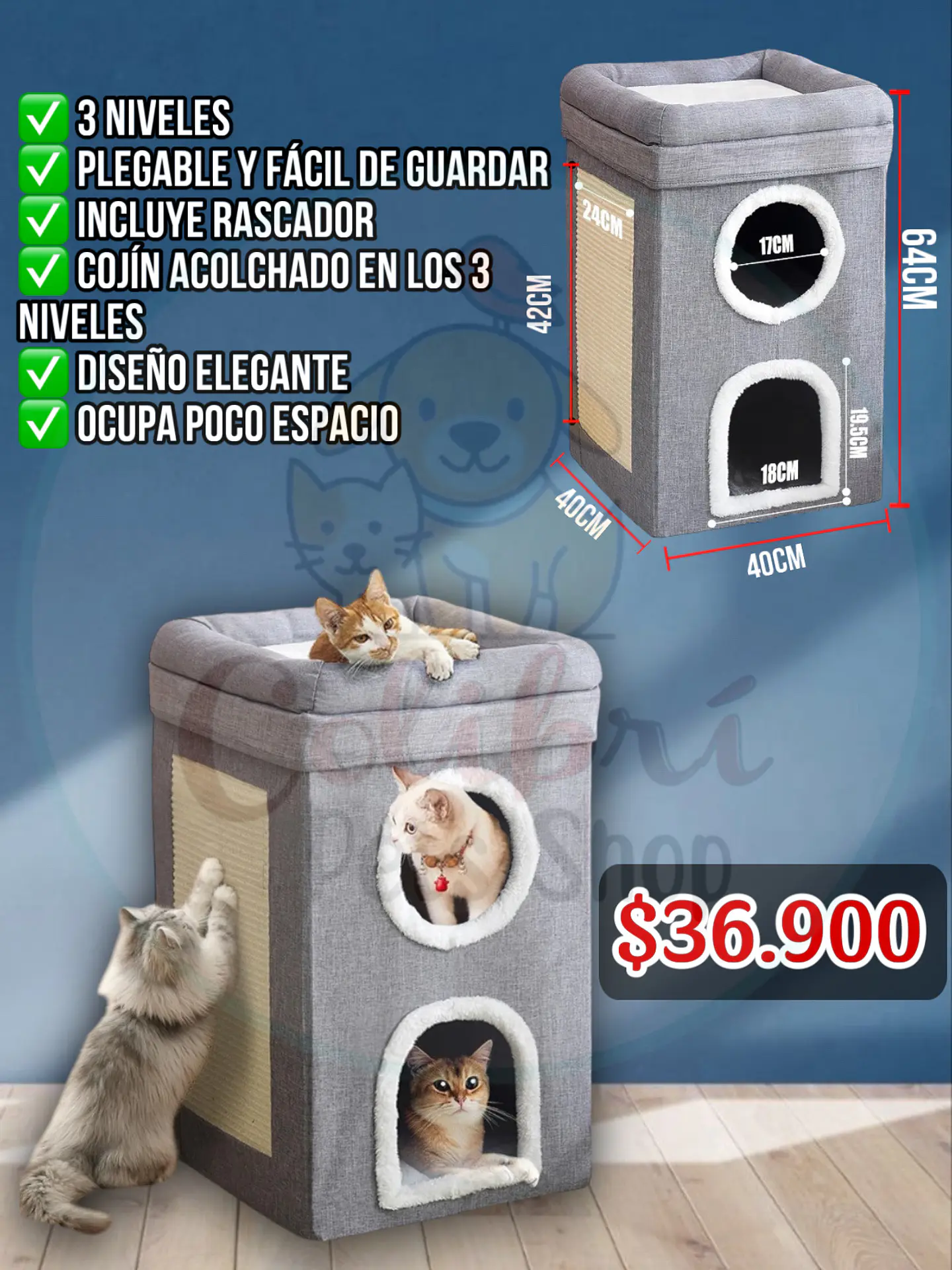 Torre multiproposito 3 camas 1