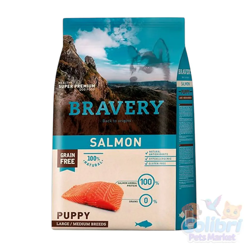 Bravery  puppy 12kg - Salmón  1