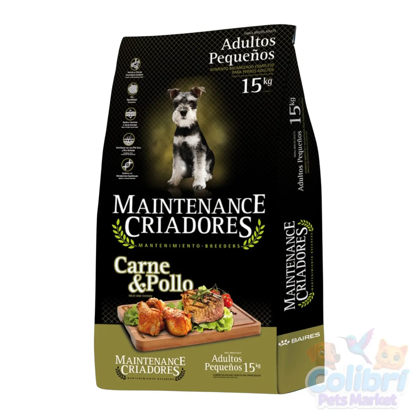 Maintenance Criadores Adulto raza Pequeña  15kg - Carne y Pollo  1