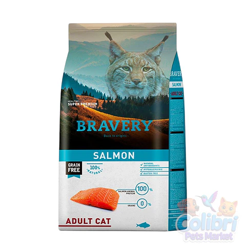 Bravery gato adulto - salmón 