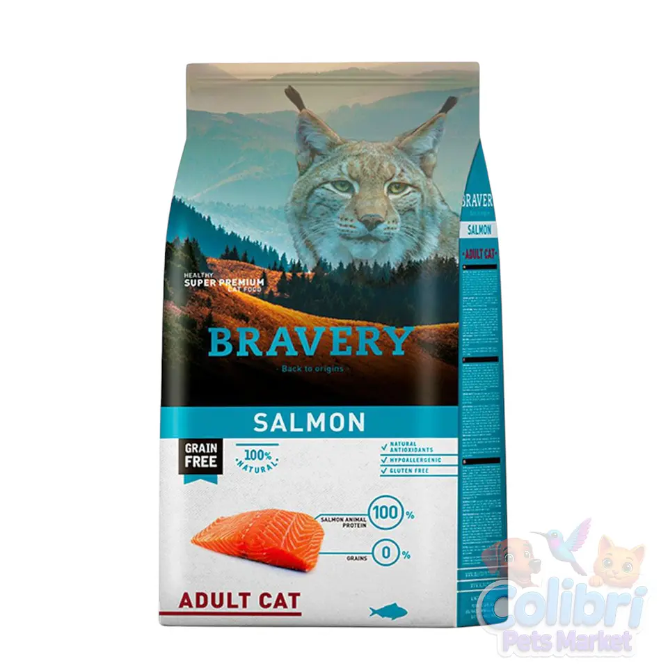 Bravery gato adulto - salmón  1