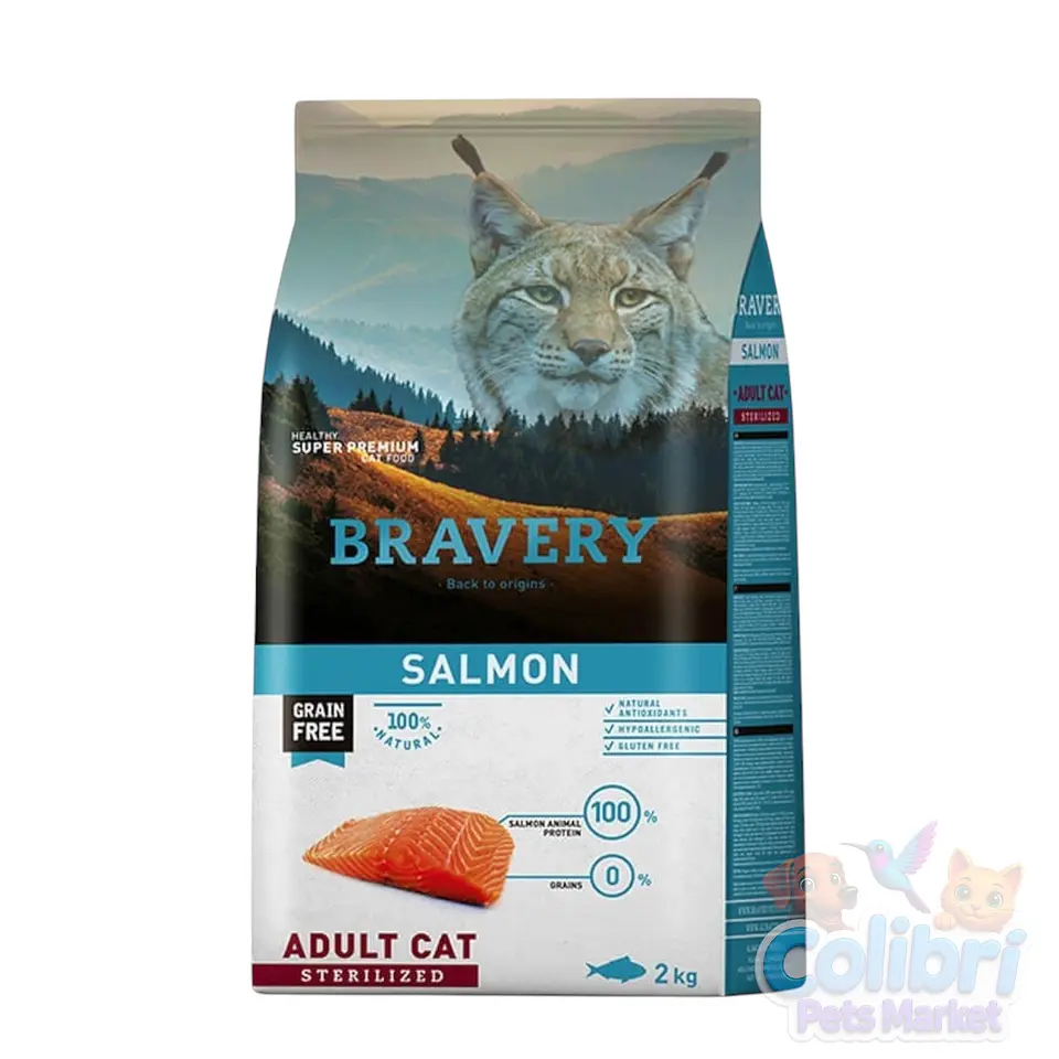 Bravery gato esterilizado - salmón 1