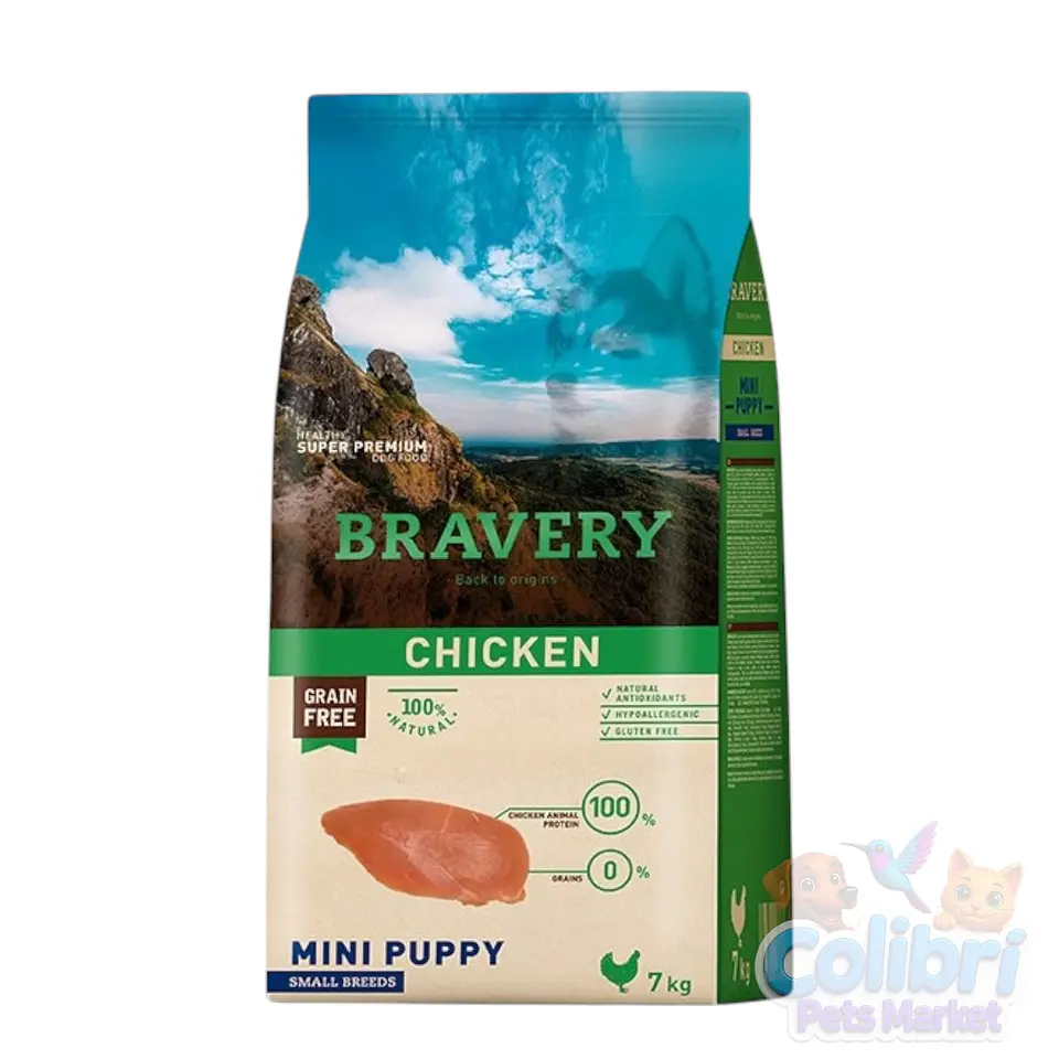 Bravery mini puppy 7kg - pollo 1