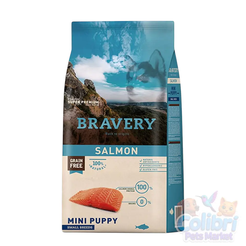 Bravery mini puppy 7kg - salmón  1