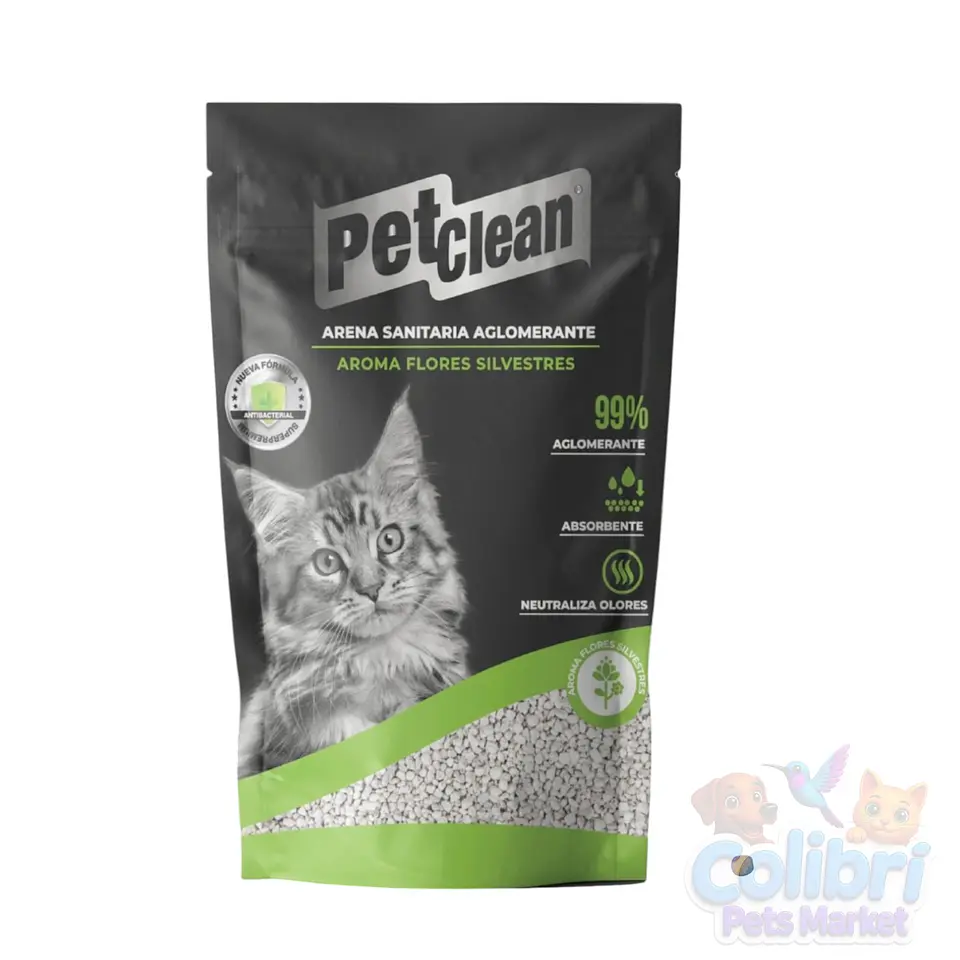 Arena Pet Clean 15kg flores silvestres 1