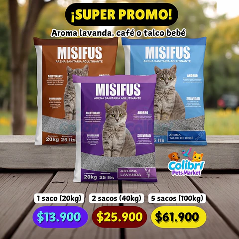 Misifus aroma a café 20kg