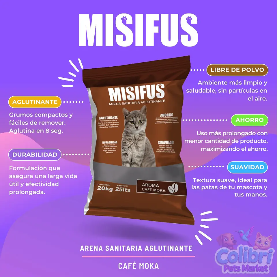 Misifus aroma a café 20kg 3