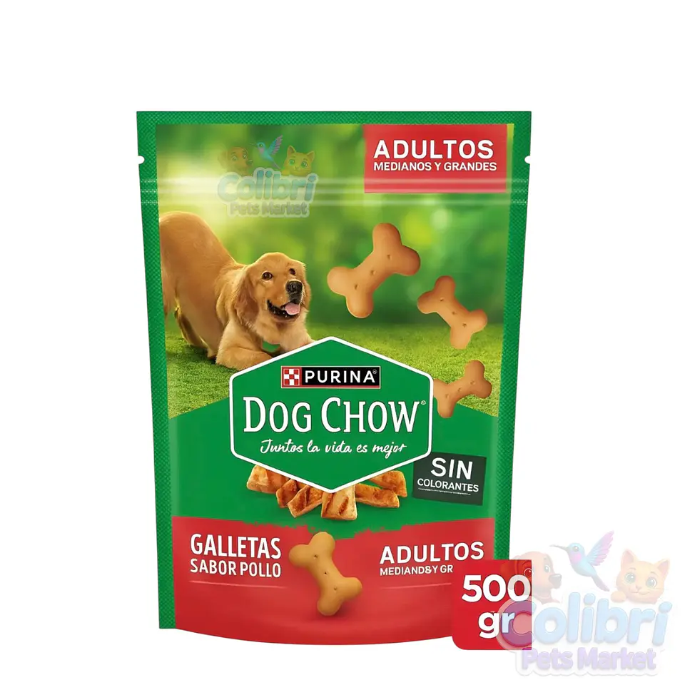 Galletas Dog Chow adulto 500grs 1