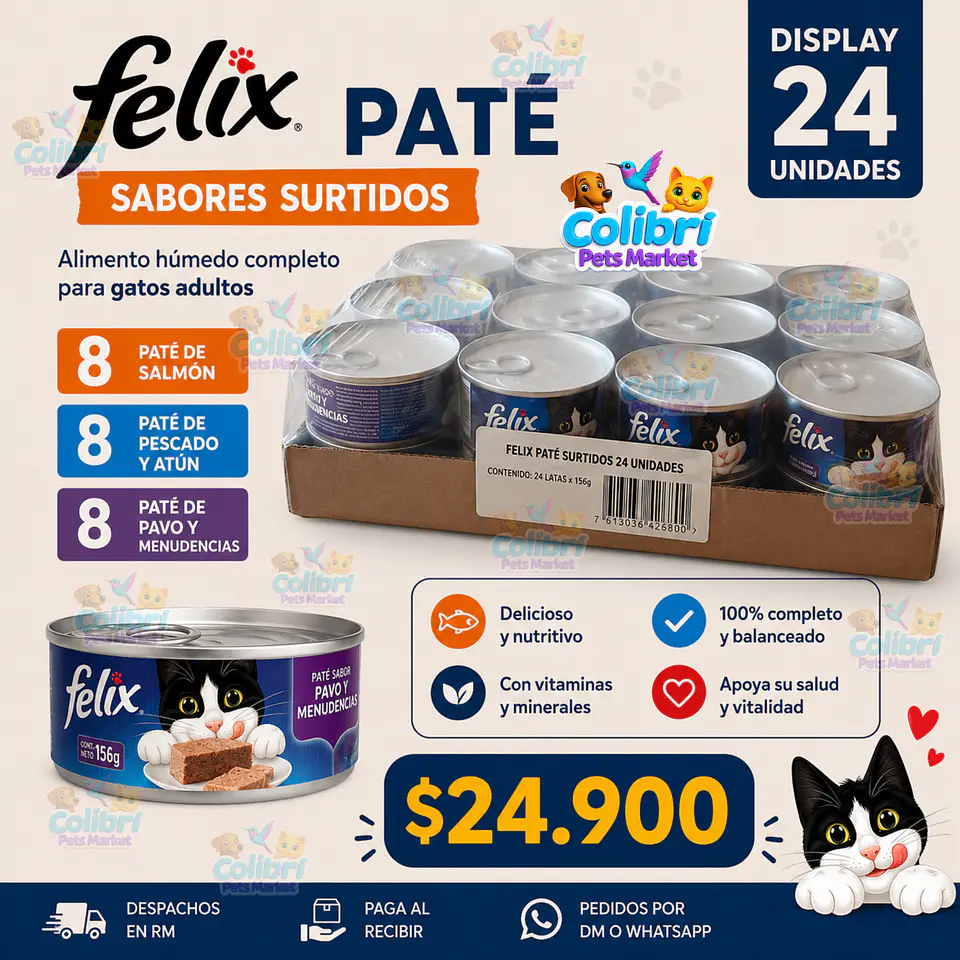 Display lata Felix 24un 1
