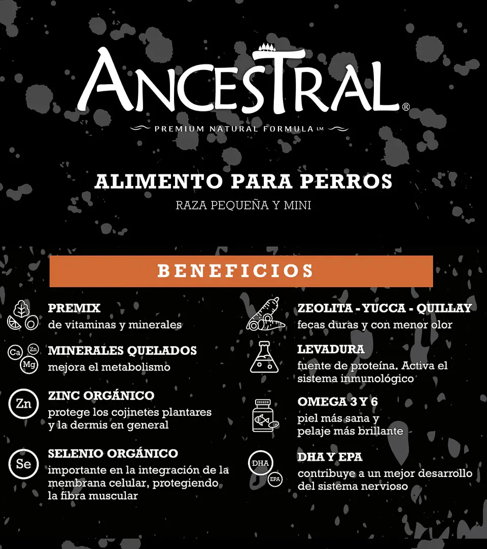 Ancestral adulto raza pequeña 10kg 2