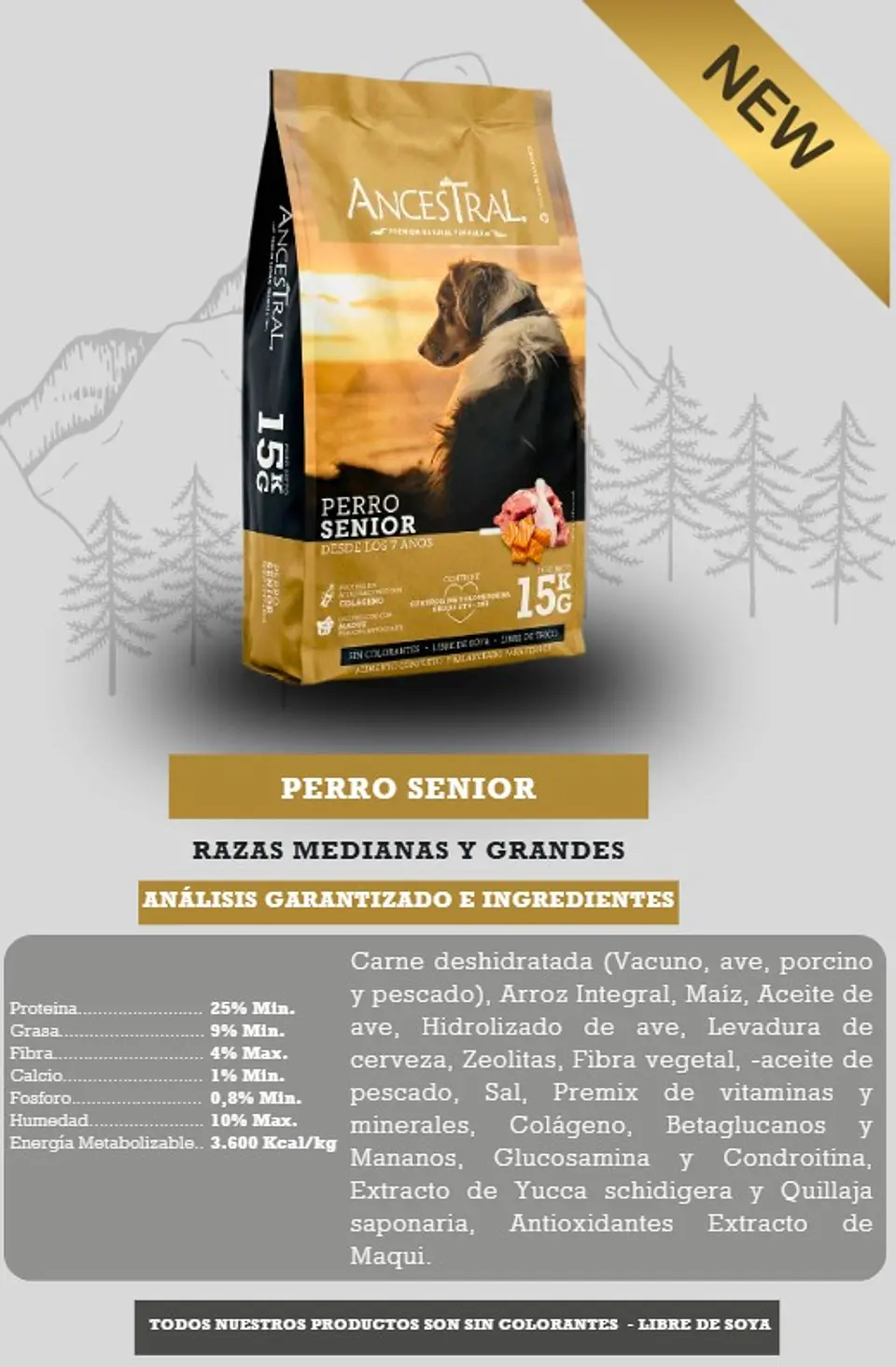 Ancestral senior 15kg 3