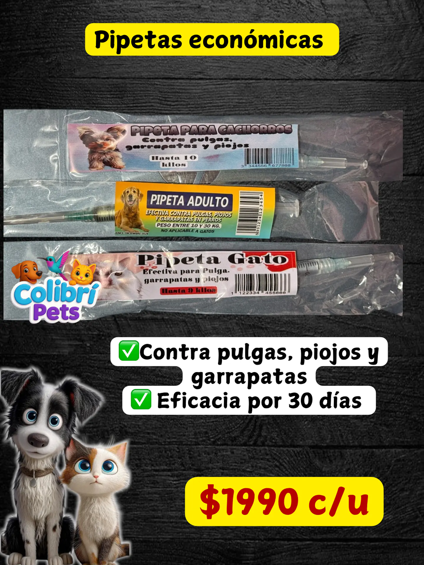 Pipeta económica gato 1