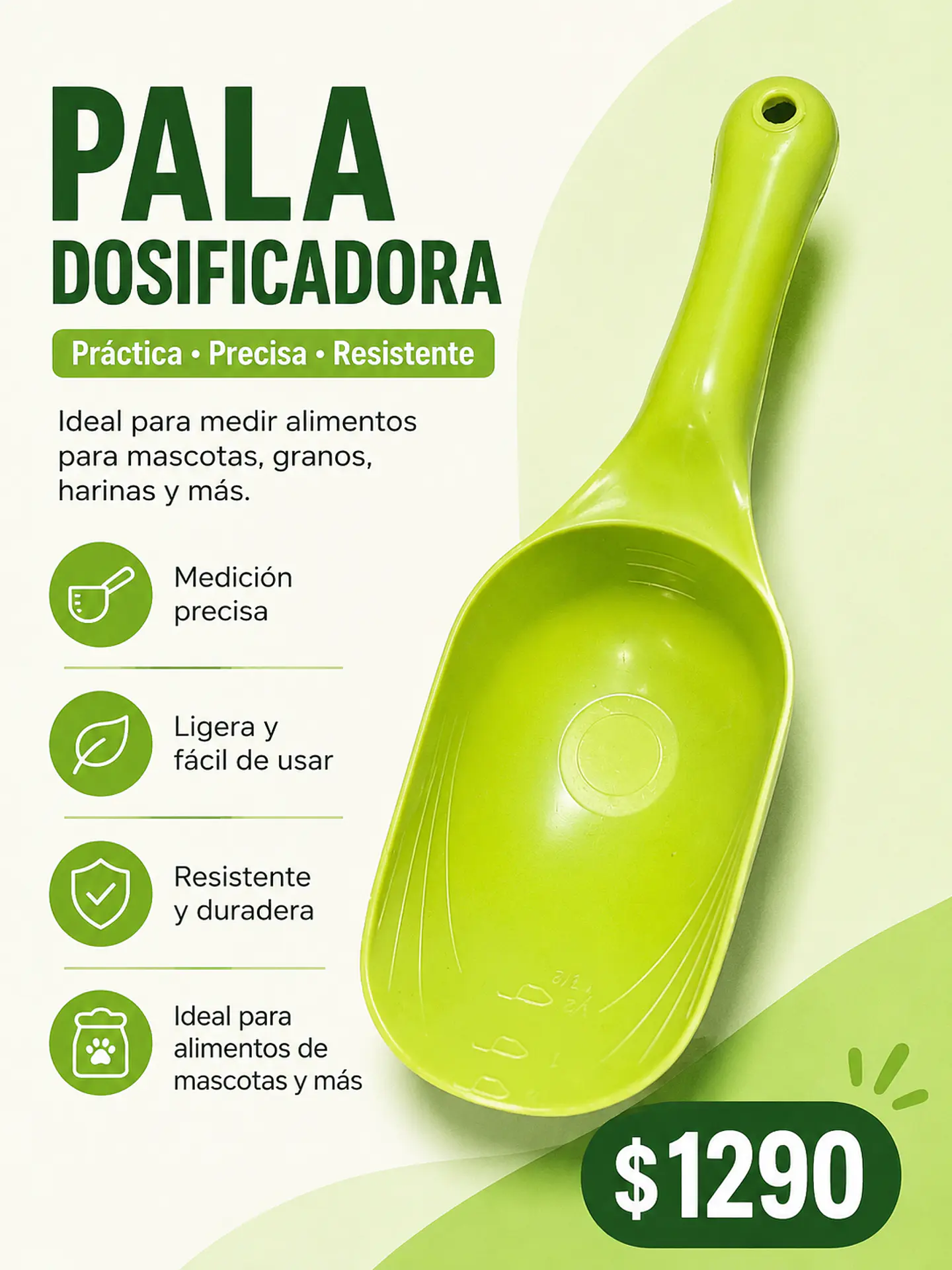 Pala dosificadora 1