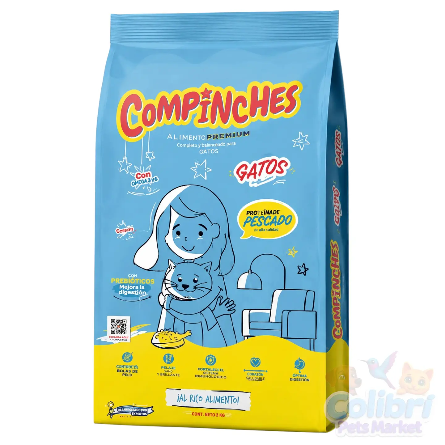 Compinches gato adulto - pescado 20kg  1