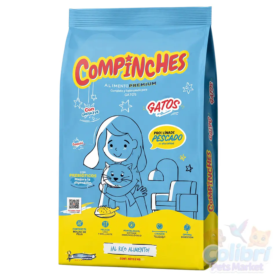 Compinches gato adulto - pescado 20kg  1