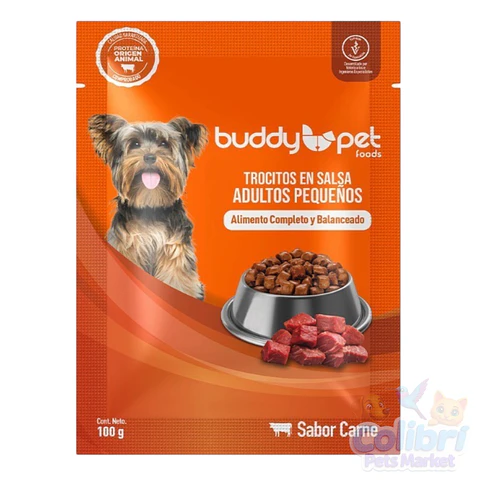 Caja 18un pouch Buddy Pet