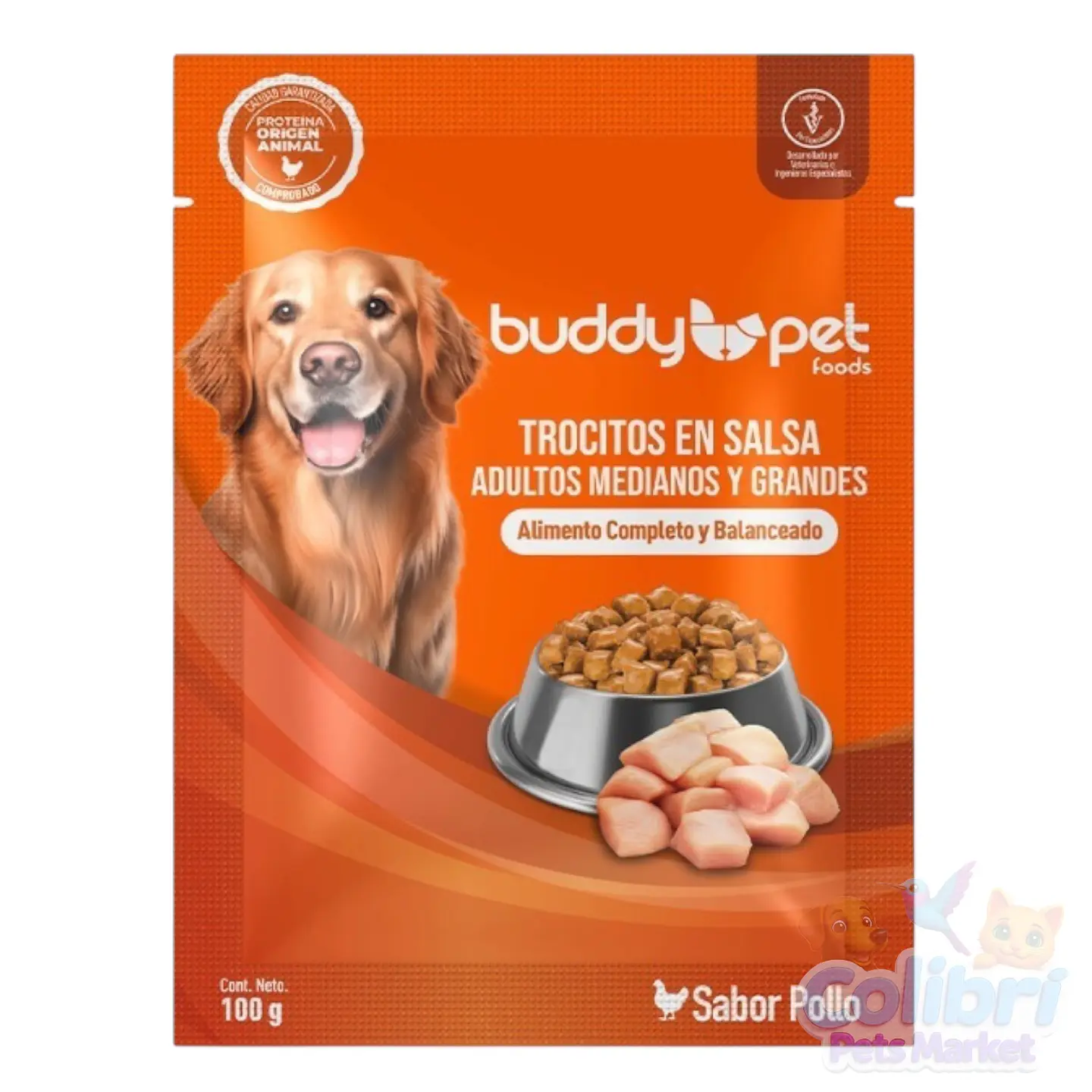 Caja 18un pouch Buddy Pet 5