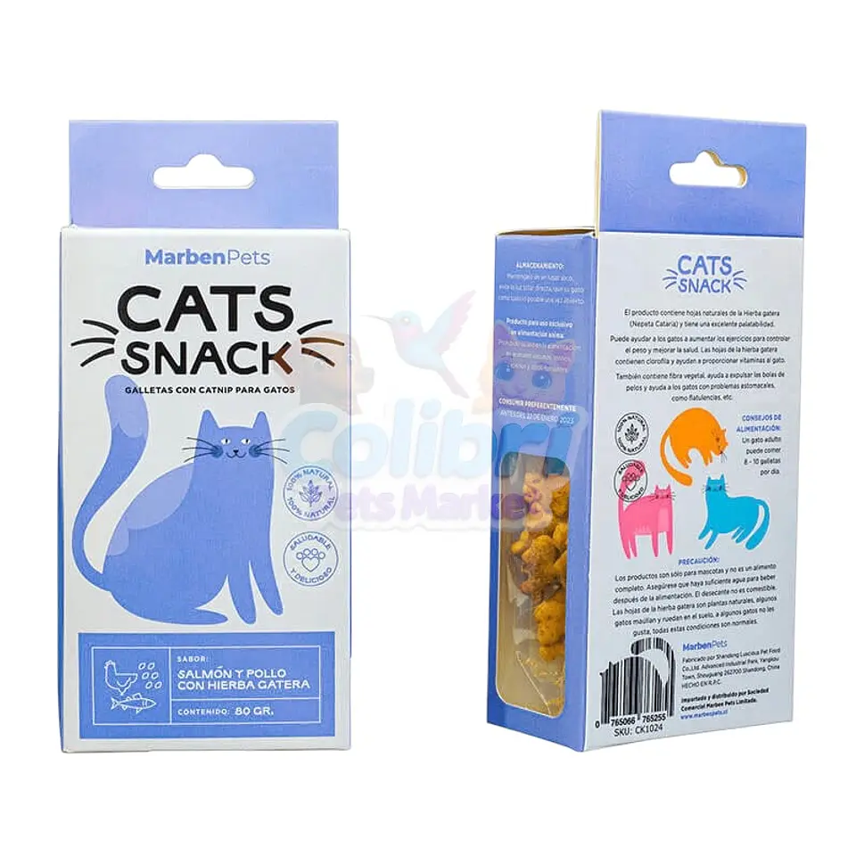 Galletas Cat Snack con hierba gatera Marben Pets 6