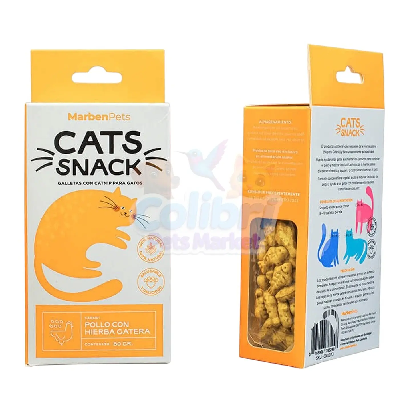 Galletas Cat Snack con hierba gatera Marben Pets 7