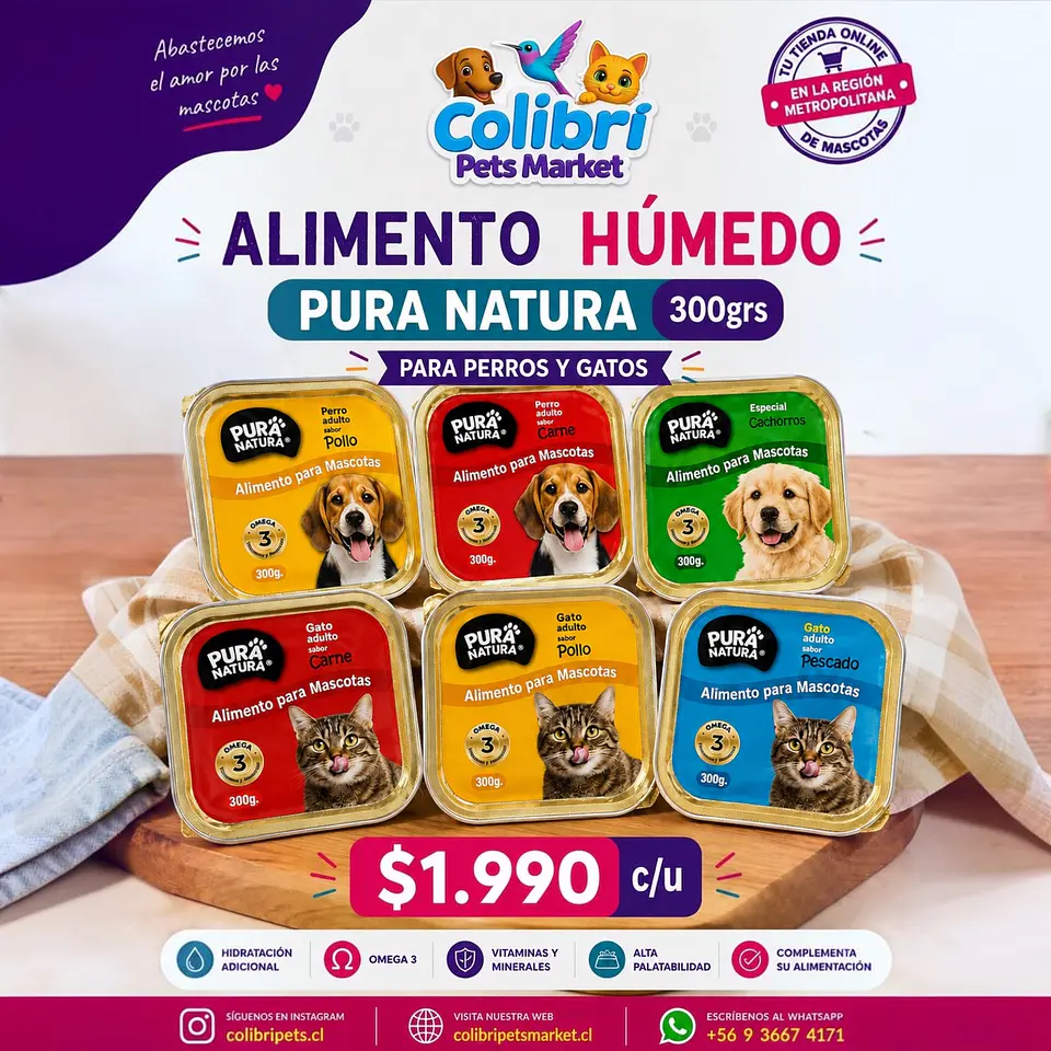 Alimento húmedo Pura Natura 300grs 1
