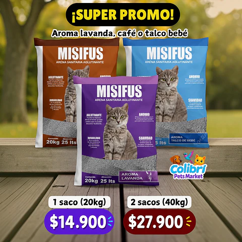 Misifus aroma a café 20kg