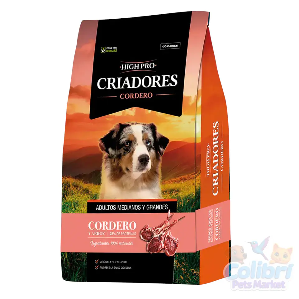 Maintenance Criadores adulto high pro 20kg - cordero 1