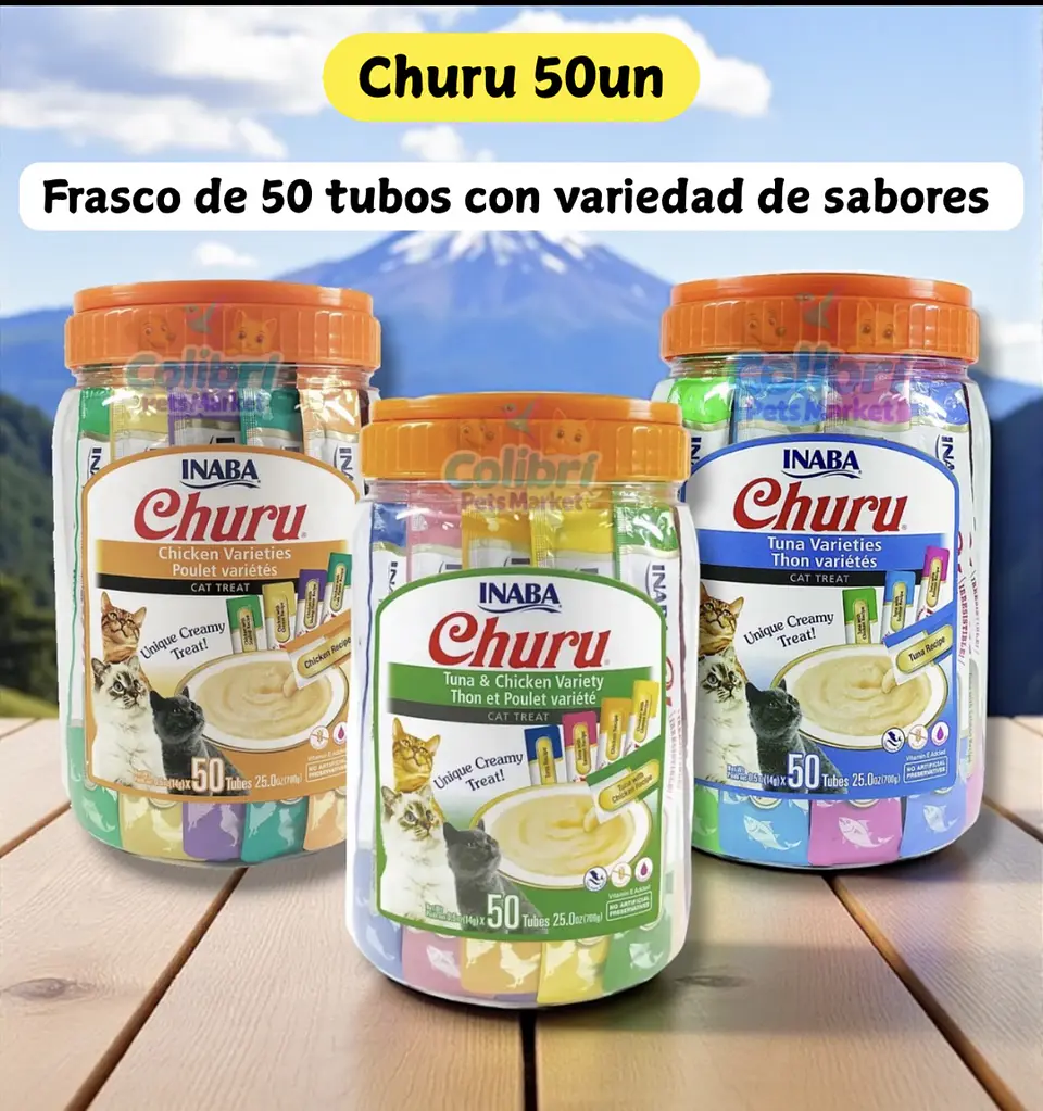 Balde Churu 50 tubos 1