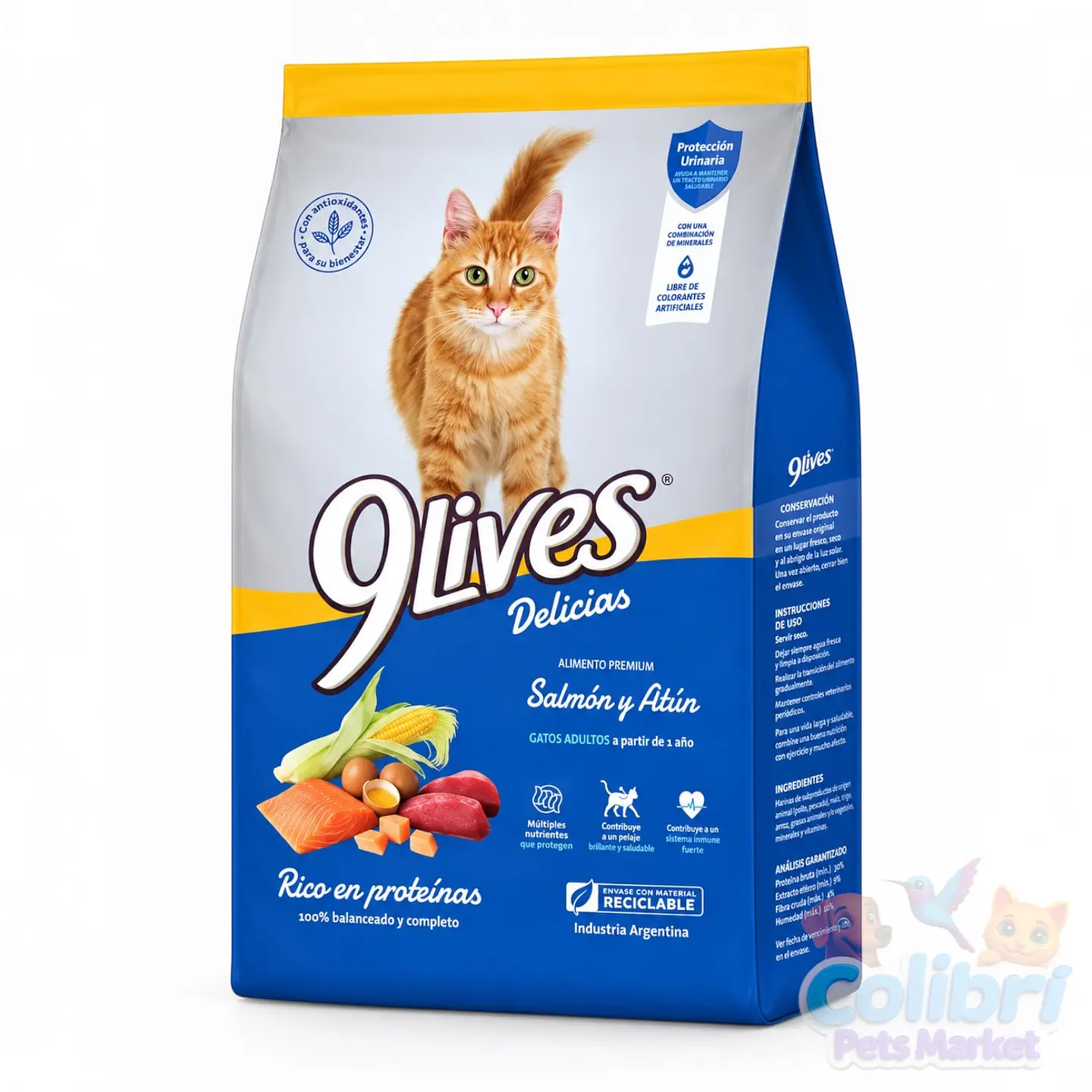 9lives adulto - salmón y atún 15kg 1
