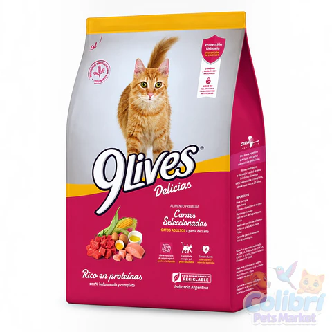 9lives adulto - carnes seleccionadas 15kg