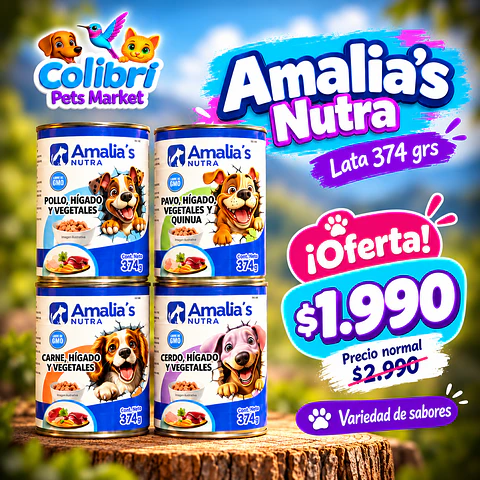 Lata Amalia’s 375grs - Perros