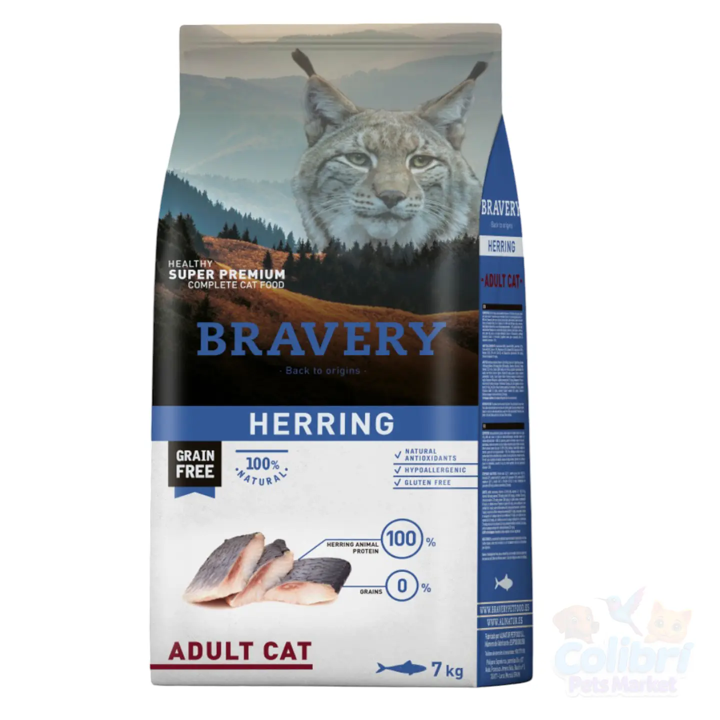 Bravery gato adulto herring 7kg 1