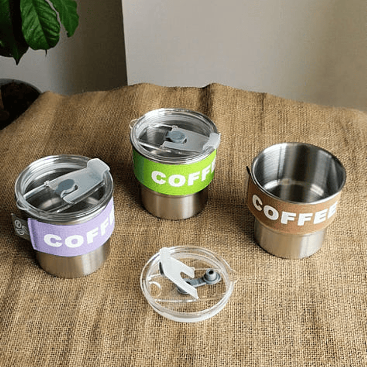 Pocillo en acero inoxidable con banda  3