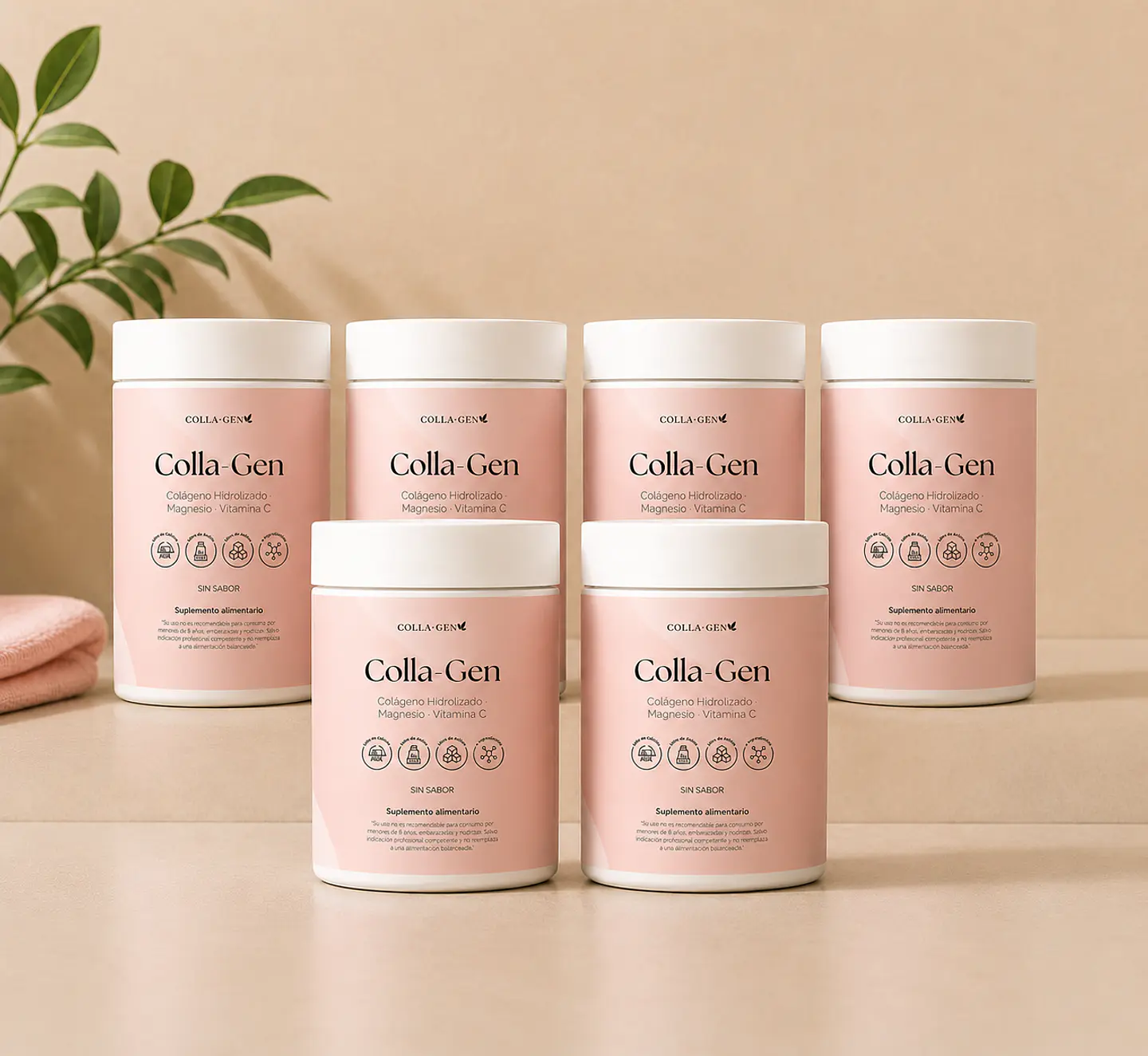 Colágeno Hidrolizado 6 frascos – Belleza & Vitalidad | Colla-Gen 1
