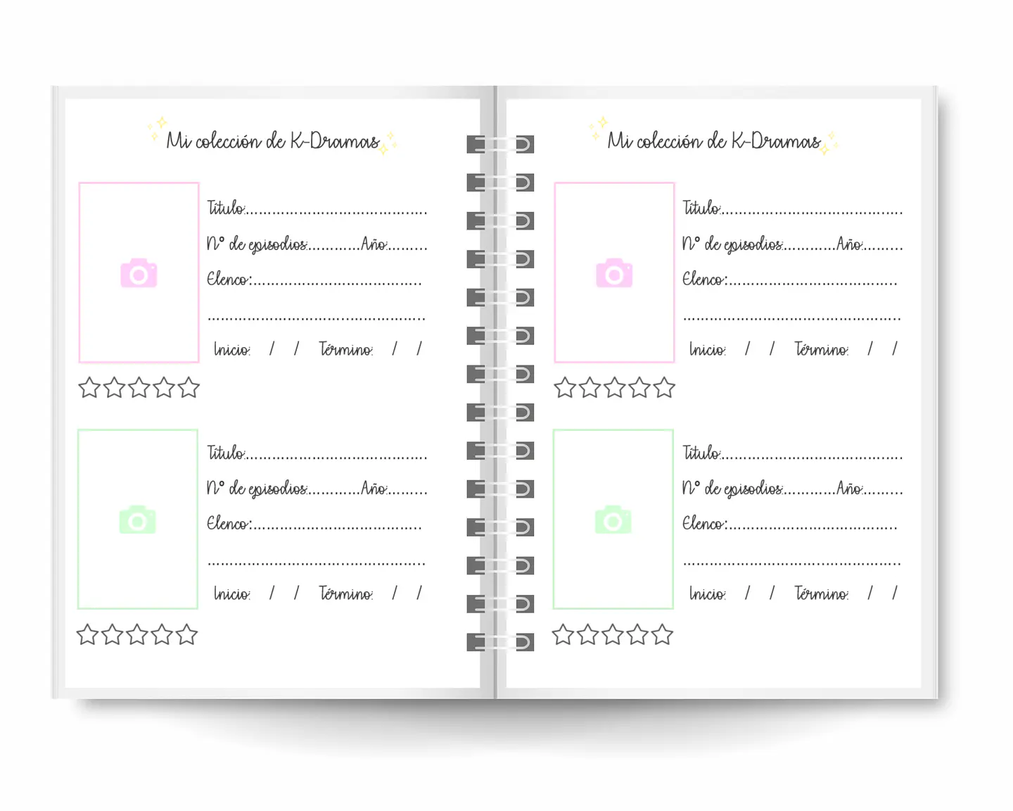 Mini Álbum de K-Dramas Rosa 3