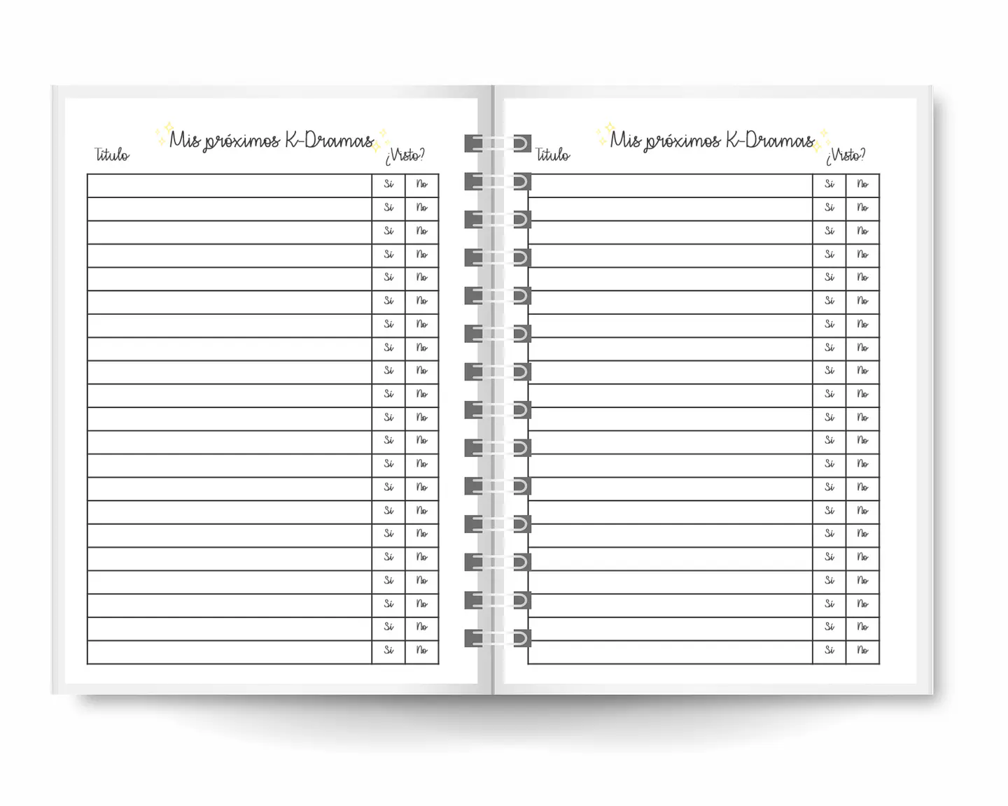 Mini Álbum de K-Dramas Rosa 2