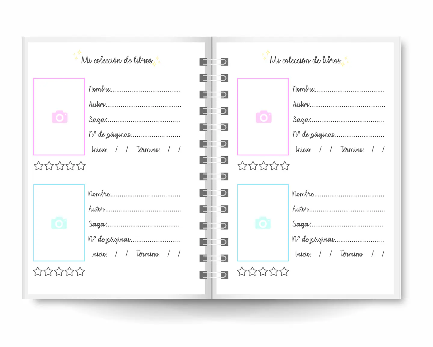 Mini Álbum de Lecturas Turquesa 4