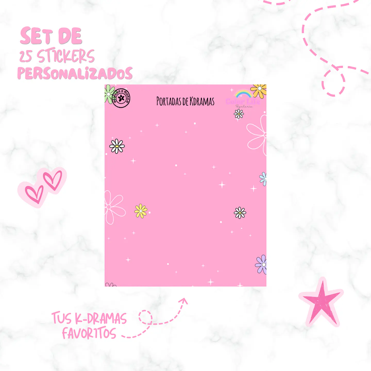 Set de 25 Stickers de K-Dramas PERSONALIZADOS 1