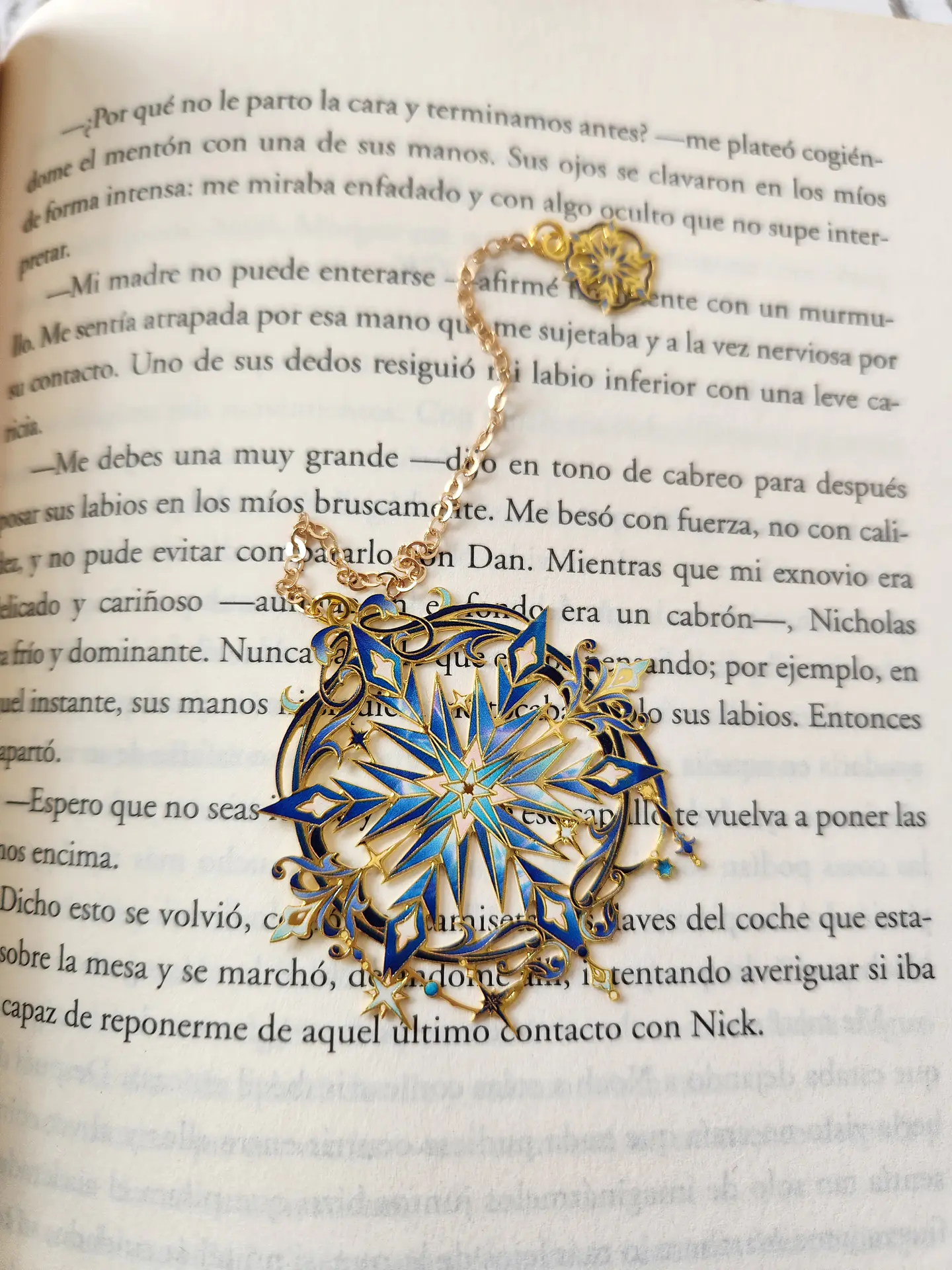 Marcapáginas copo de nieve  1